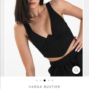 Natalie Rolt Varga Bustier in Black Size 2